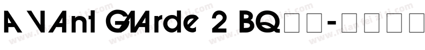Avant Garde 2 BQ字体字体转换